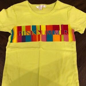 COPY - Victoria’s Secret PINK shirt yellow with r…